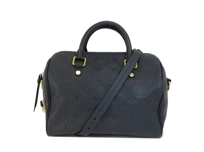 Louis Vuitton M40792 Speedy Bandouliere 25 Handbag Navy blue Cloth  ref.1469483