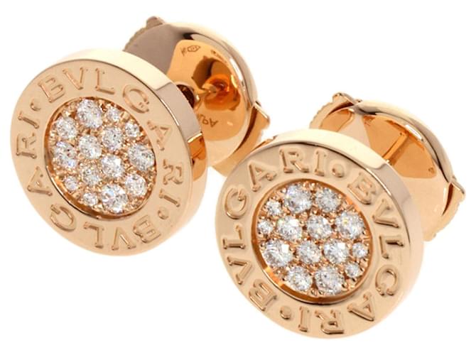 Bulgari Boucles d'oreilles en diamant en or rose 18K Bvlgari  ref.1469485