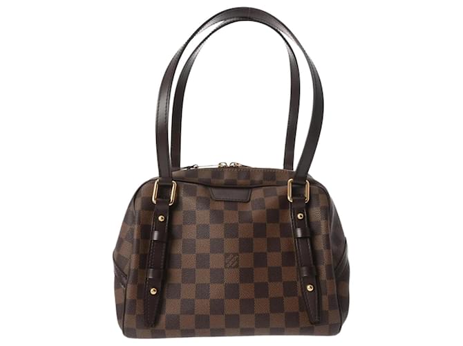 Sac à main Louis Vuitton Damier Rivington PM Toile Marron Damier ebène  ref.1469601