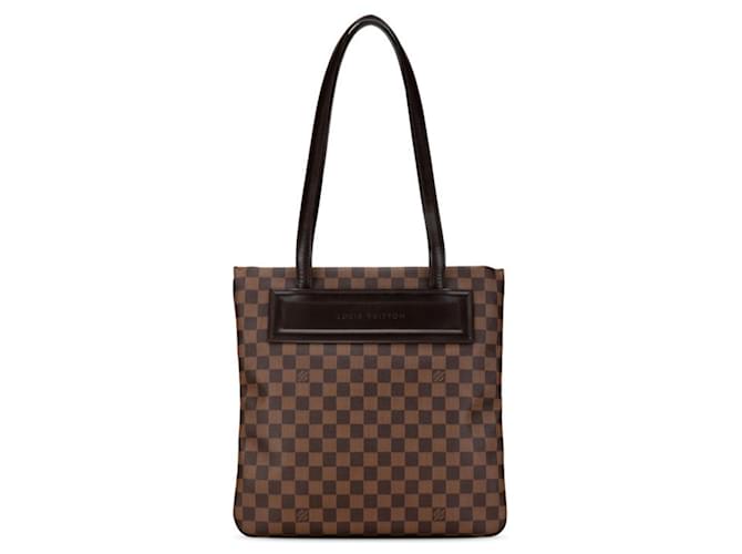 Louis Vuitton Damier Clifton Tote Bag Brown Damier ebene Leather Plastic  ref.1469645