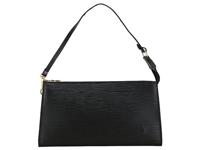 Pochette Accessoire Epi Louis Vuitton Cuir Noir  ref.1469656