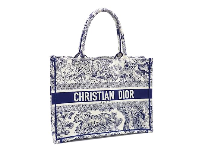 Sac fourre-tout en toile bleue Christian Dior  ref.1469685