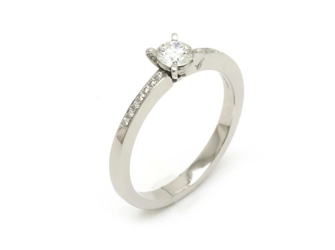Chopard Platinum Diamond Engagement Ring