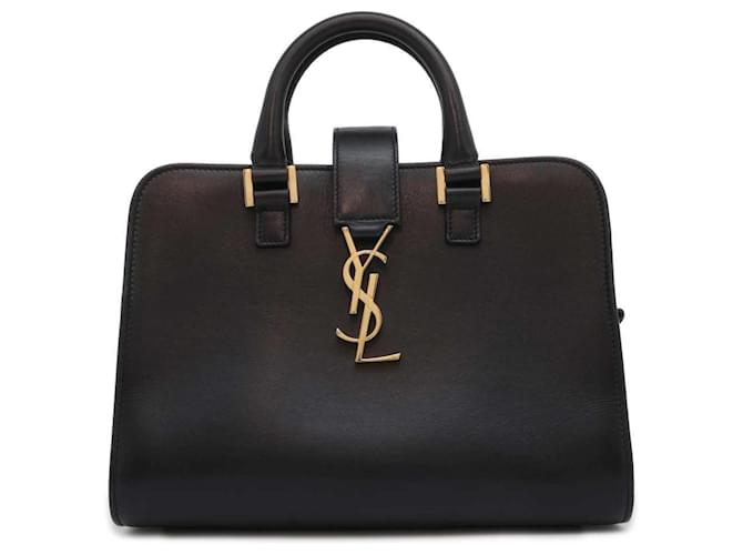 Borsa Baby Cabas Saint Laurent Nero Pelle  ref.1469772