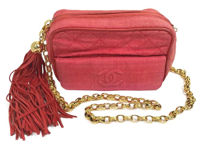 Borsa a Spalla Chanel CC Mark Rossa Rosso