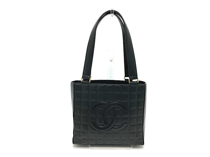 Sac fourre-tout en cuir noir Chanel CCCC Mark  ref.1469861