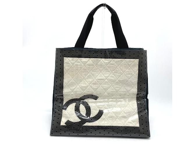 Sac fourre-tout navy Chanel A46096 Bleu Marine  ref.1469863