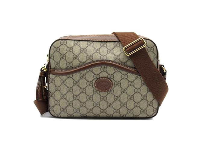 Gucci GG Supreme Shoulder Bag Beige  ref.1469875