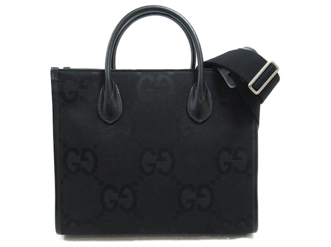 Borsa tote 2Way Jumbo GG di Gucci Nero  ref.1469879