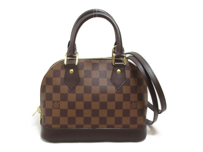 Louis Vuitton Alma BB 2way Shoulder Bag Brown