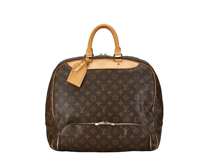 Bolso de mano Monogram Evasion Louis Vuitton Castaño Charol  ref.1470024