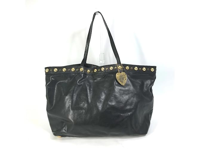 Borsa tote in pelle nera Gucci Nero  ref.1470045