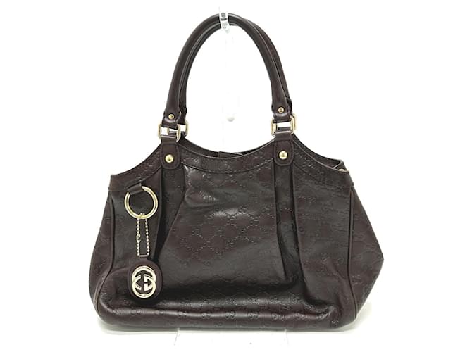 Borsa tote GG Gucci 211944 Marrone Pelle  ref.1470054