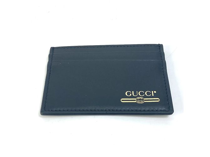 Gucci Black Leather Card Case