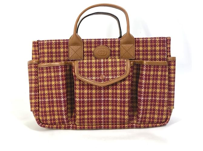 Borsa Tote a quadri Gucci 628159 Marrone Joli Closet