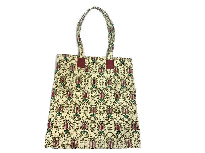 Bolsa tote de tecido bege Gucci
