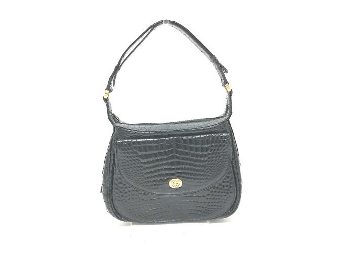 Borsa a mano nera Gucci con tracolla Nero