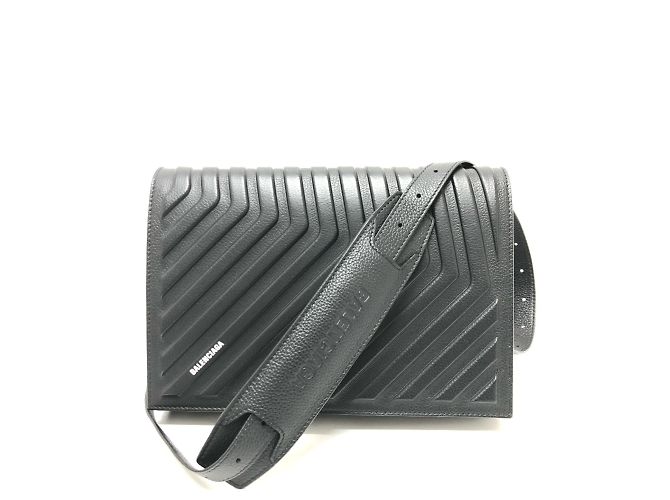 Borsa a spalla in pelle nera Balenciaga Nero