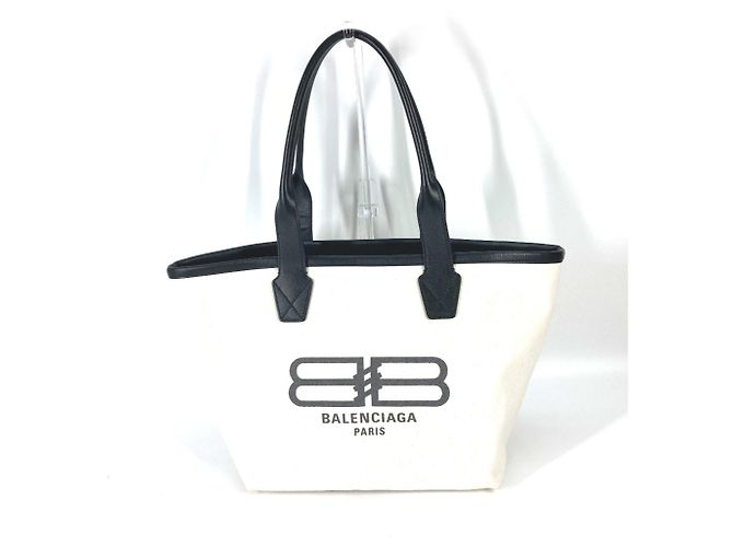 Bicolor Tote Bag von Balenciaga Weiß