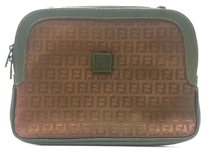 Borsa a spalla Fendi Zucchino marrone  ref.1470374