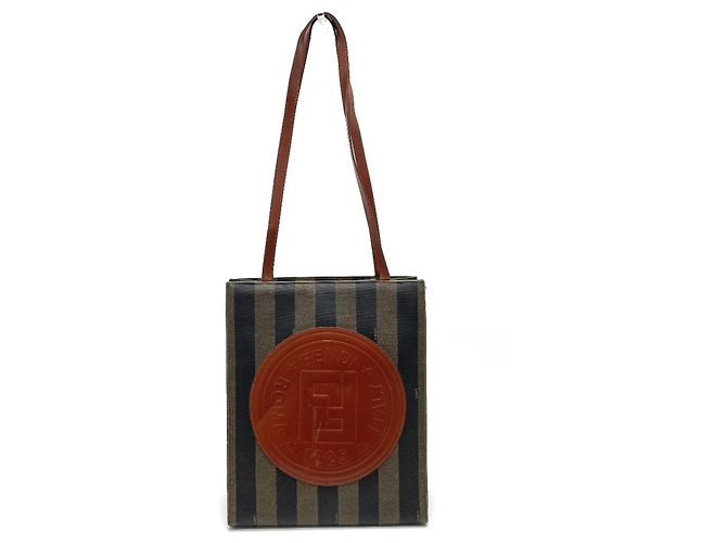 Borsa a Spalla Fendi Pecan Marrone