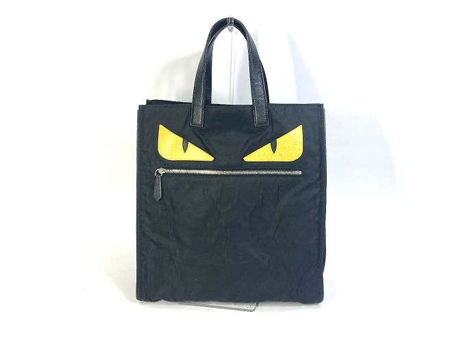 Bolsa tote preta Fendi 7VA367 Preto