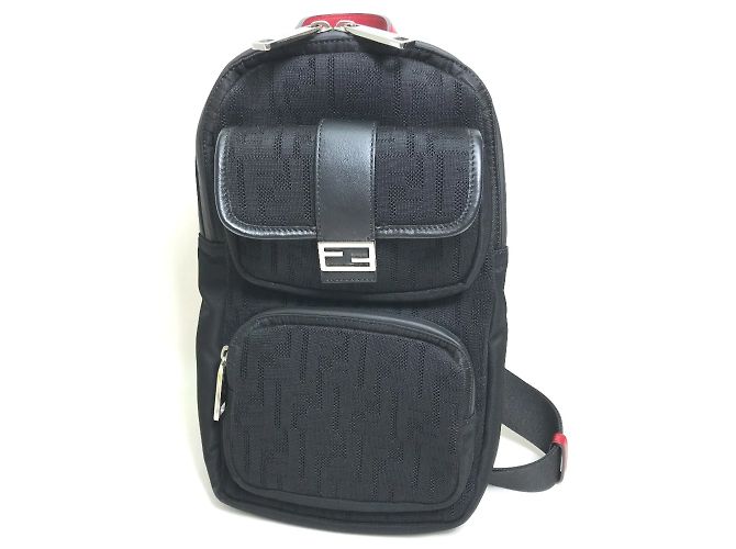 Borsa a spalla nera Fendi 7VZ049 Nero