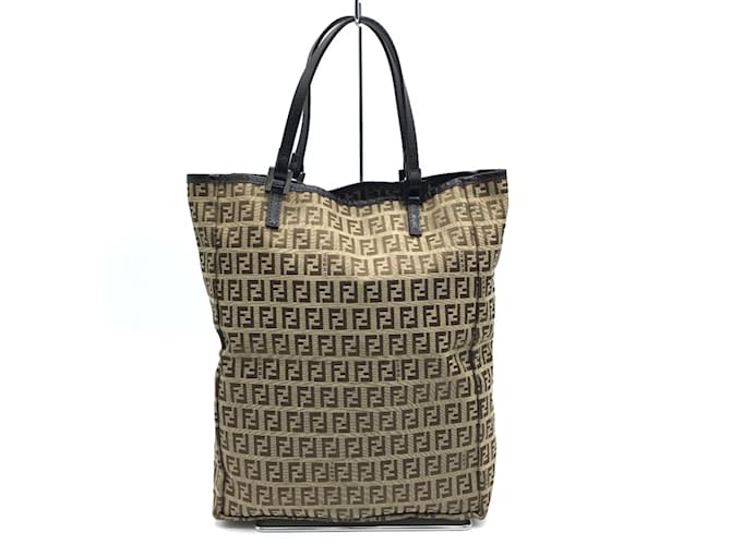 Sac fourre-tout Fendi Zucchino beige  ref.1470426