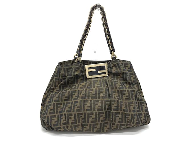 Fendi 8BR616 Zucca Tote Bag Braun  ref.1470433