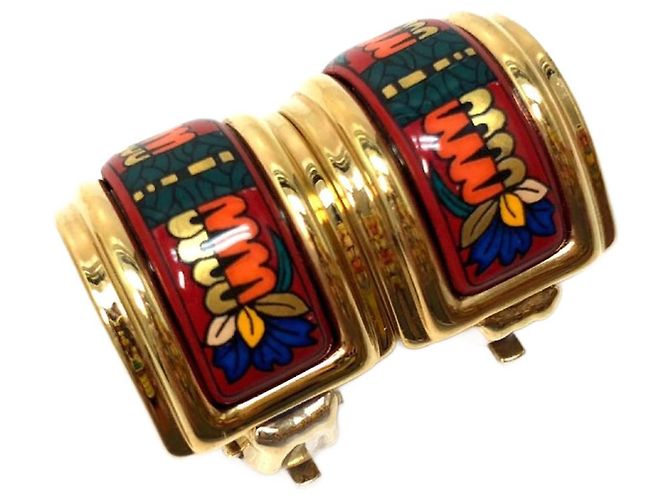 Hermès Orecchini a clip rossi Hermes Rosso 