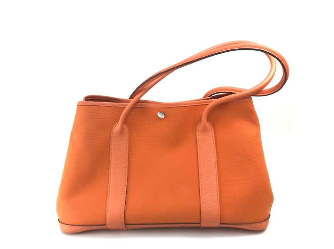 Bolso tote naranja Hermès