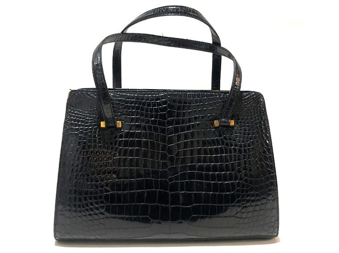 Hermès Hermes Kisslock-Handtasche in Schwarz