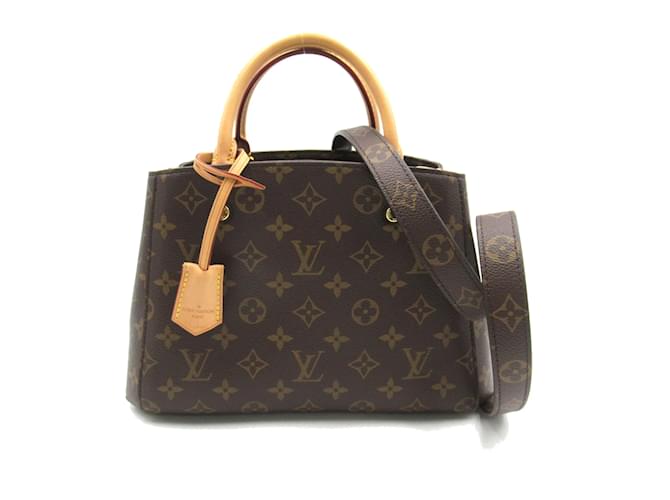 Louis Vuitton Montaigne BB Tote Bag Brown  ref.1470609