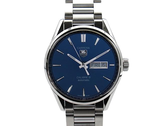 TAG HEUER Carrera Caliber 5 Wristwatch Blue Steel  ref.1470709