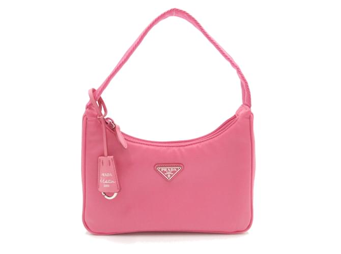 Prada Pink Nylon Shoulder Bag  ref.1470757