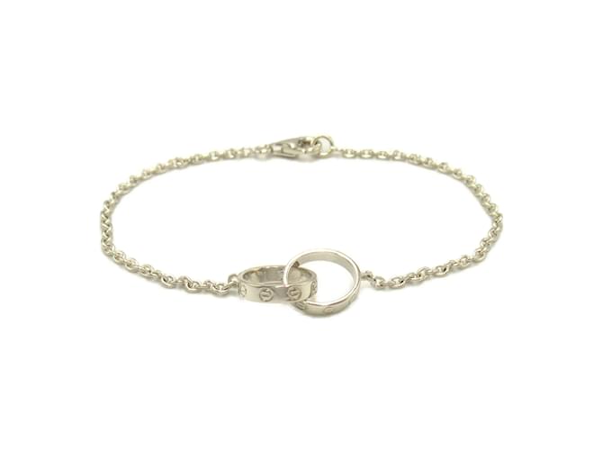 Cartier Baby Love Charm Bracelet Silvery White gold  ref.1470817