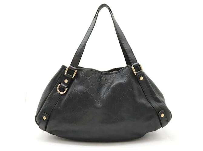 Borsa Tote Guccissima di Gucci Nero Pelle  ref.1470853