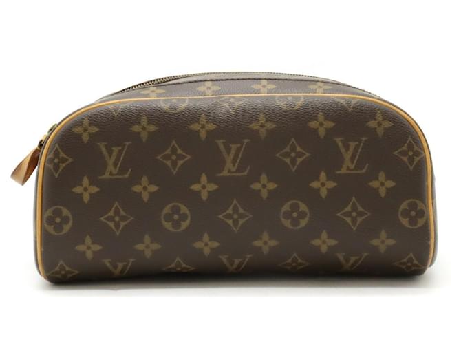 Pochette de toilette Monogram Louis Vuitton Cuir vernis Marron  ref.1471107