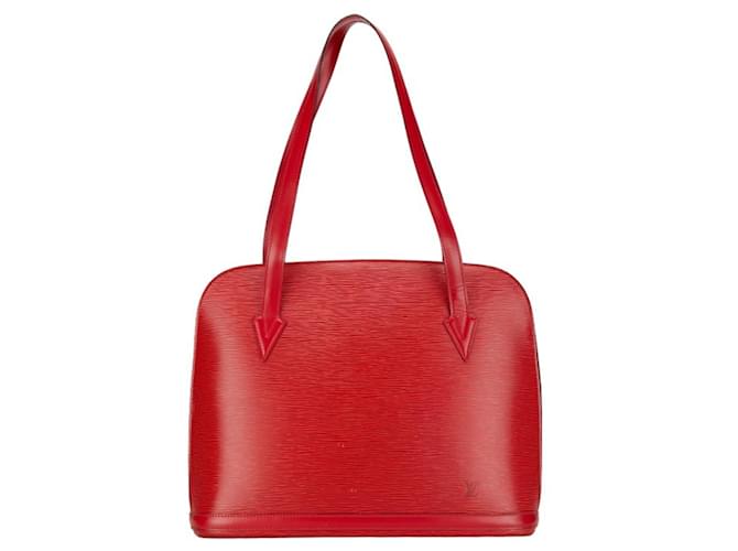 Sac à dos tote Epi Louis Vuitton Cuir Rouge  ref.1471206