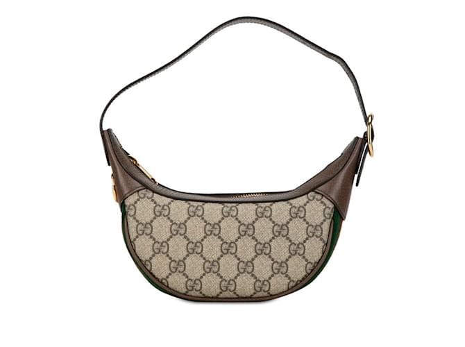 Gucci Ophidia Handtasche Braun Beige Leder Kunststoff  ref.1471210