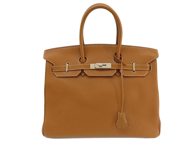 Borsa Hermès Birkin 35 oro D'oro Pelle  ref.1471267