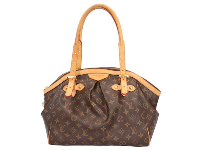 Sac à épaule Louis Vuitton Tivoli GM Monogram Cuir vernis Marron Monogramme  ref.1471288