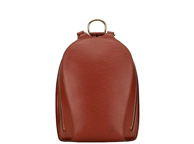 Louis Vuitton Epi Mabillon Backpack Brown Leather  ref.1471332