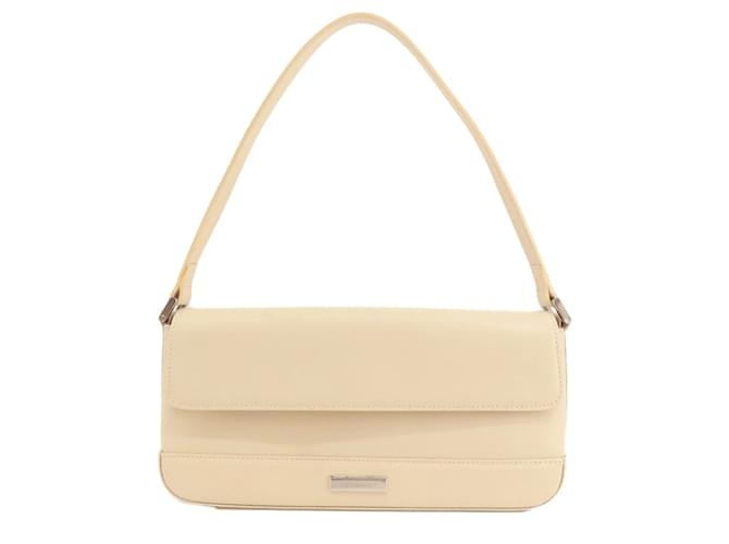 Sac à épaule en cuir blanc Burberry  ref.1471349