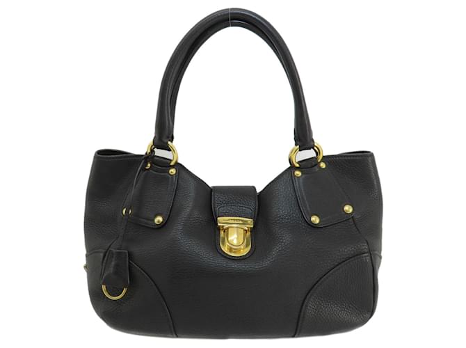 Prada Black Leather Tote Bag  ref.1471406