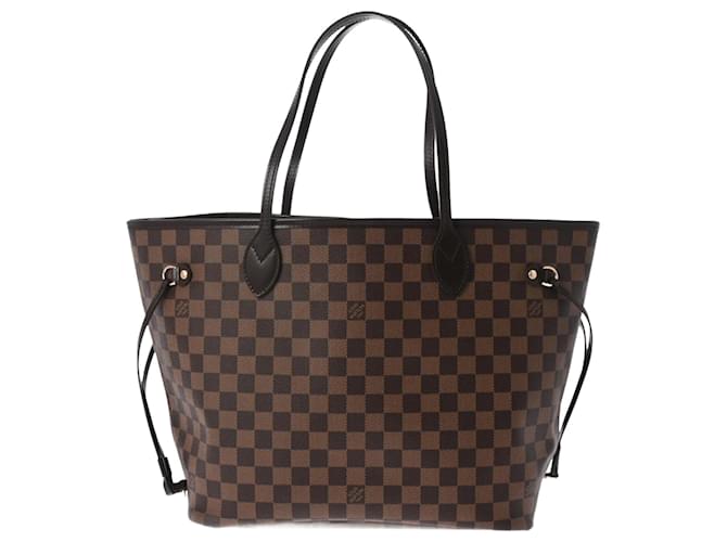 Bolso Tote Louis Vuitton Damier Neverfull MM Castaño Lienzo  ref.1471438