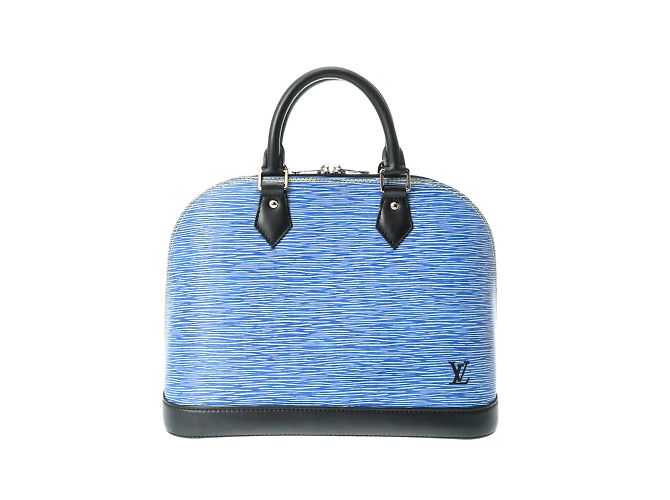 Borsa Louis Vuitton Epi Denim Alma PM Blu