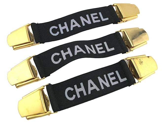 Outras joias Pulseira Clip Chanel Preto Dourado  ref.1471589