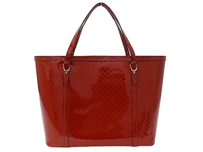 Sac tote Gucci Micro GG Shima Polyuréthane Rouge  ref.1471629