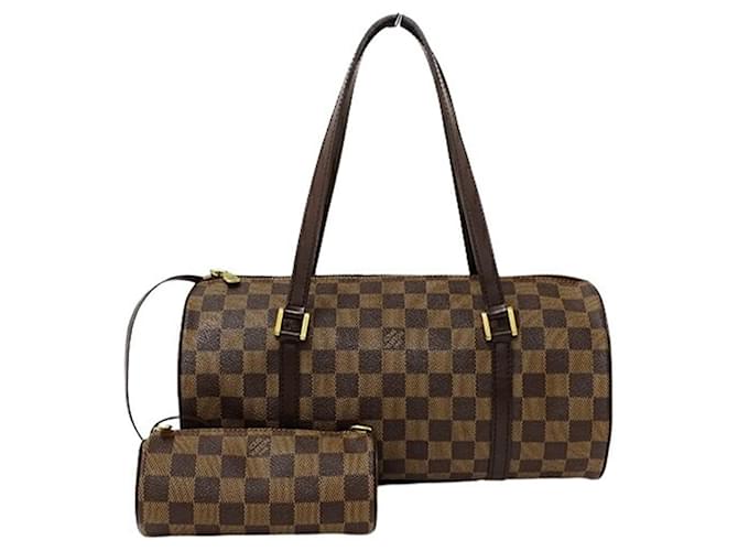 Sac à main pour femme Louis Vuitton Damier Papillon 30 Toile Marron Damier ebène  ref.1471652